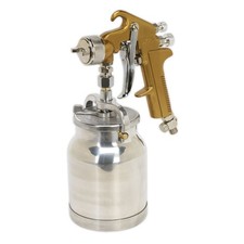 Image of Sealey Spray Gun Suction Feed Siegen Brand 1.7mm Set-Up S775