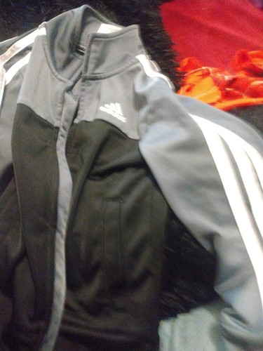 ADIDAS Boy’s Black & Silver Zip Up Jacket Coat Size 4T Children's Athletic Wear - Picture 8 of 10