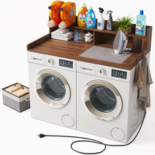 Zykzyk Upgraded 2-Tier Washer And Dryer Countertop Power Outlet54 W X 27.6 D