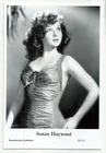 BX134) SUSAN HAYWARD SWIFTSURE PHOTO POSTCARD (35/13) PIN UP FILM GLAMOUR