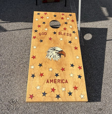 God Bless America Patriotic Full Size Cornhol...