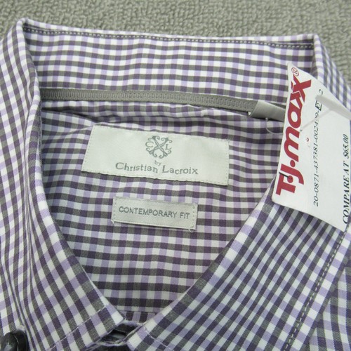 Christian Lacroix CL Shirt Mens L 16 1/2 Contemporary Fit White Button Down NWT - Picture 2 of 13