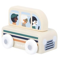 Janod Holzspielzeug Bus Montessori Kreuzung FSC FüR Kinder 3-4 Jahre