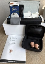 2023 Starkey Picasso 12400 ITC   In The Canal Hearing Aids Right & Left WORKING!