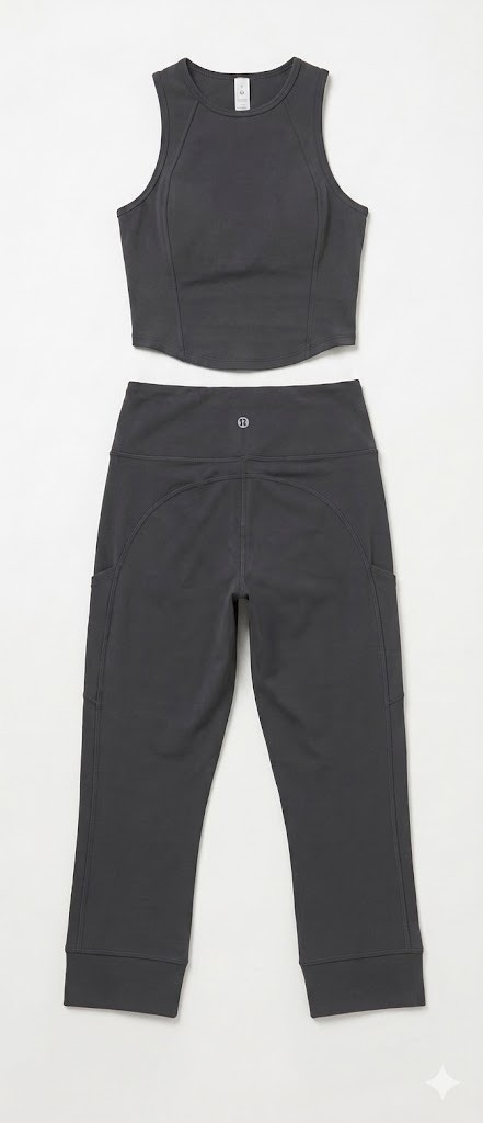 Lulu Lemon Nulux Yoga Activewear Set Top and Bottom Pants Tank Set