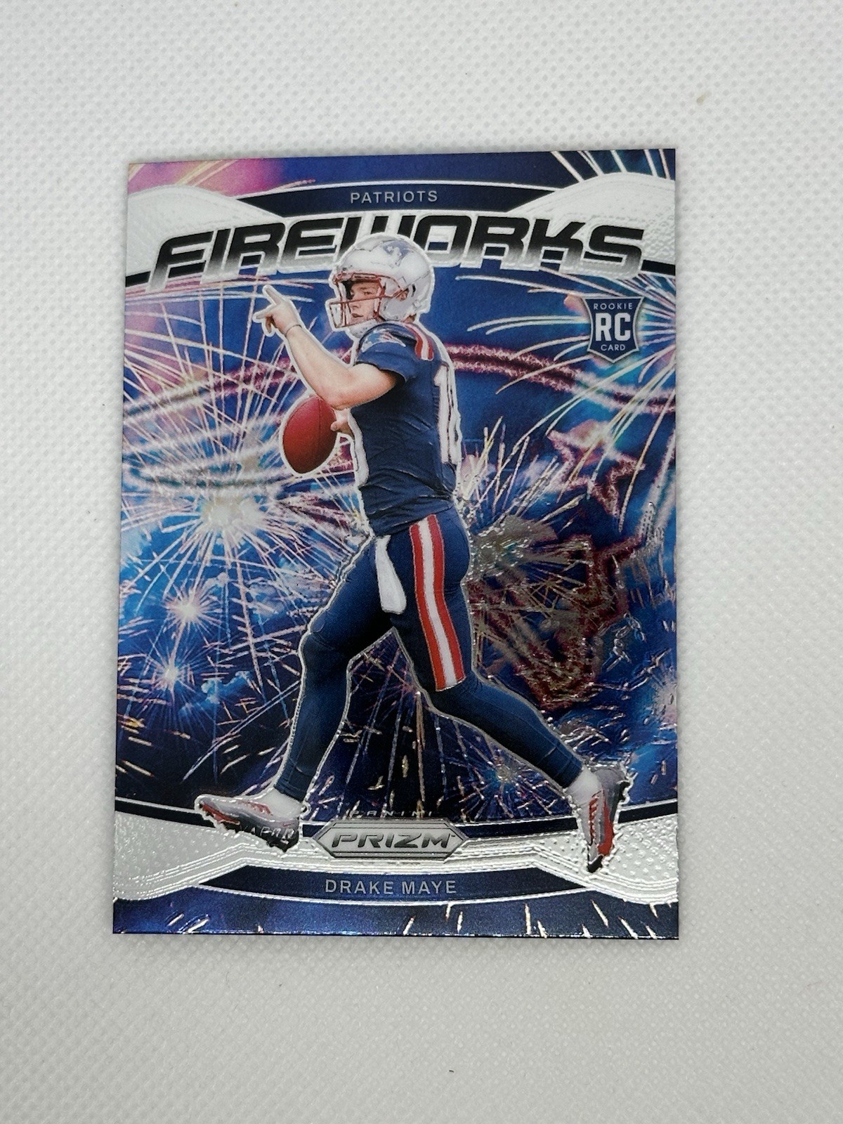 2024 Panini Prizm - Fireworks Drake Maye #22 (RC)