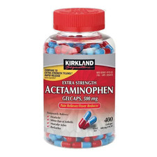 Compare to Extra Strength Tylenol Rapid Release Acetaminophen 500mg 400 Gelcaps