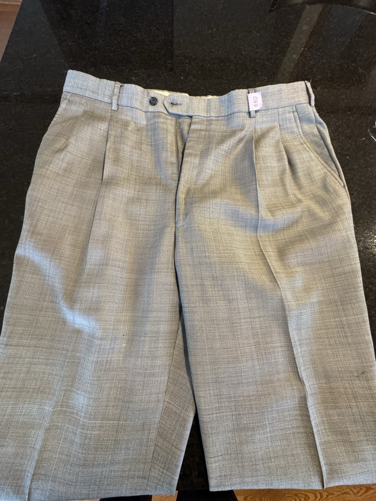 Men's Custom Single Breasted Two Button Gray 2 Pi… - image 3