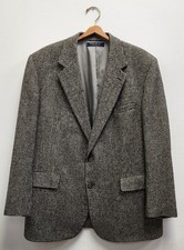 Brooks Brothers 100 Camel Hair Houndstooth Sport Coat Blazer 44R Made in USA