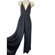 Urban outfitters V neck jumpsuit wide leg women  s size S.