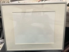 14 1/2" x 11 1/2" x 1" Aluminum Picture Frame with Mat See photos(R4)