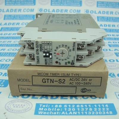 ONE Time Relay GTN-S2 24V AC100-240V NEW