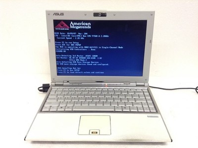 ASUS U6E Laptop 12'' Core 2 Duo T7500 2.20GHz 2GB Ram, NO HDD, WORKING FREE SHIP