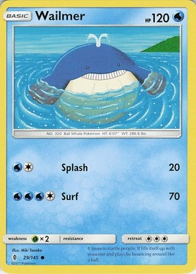Wailmer Common SM - Guardians Rising 29/145 LP