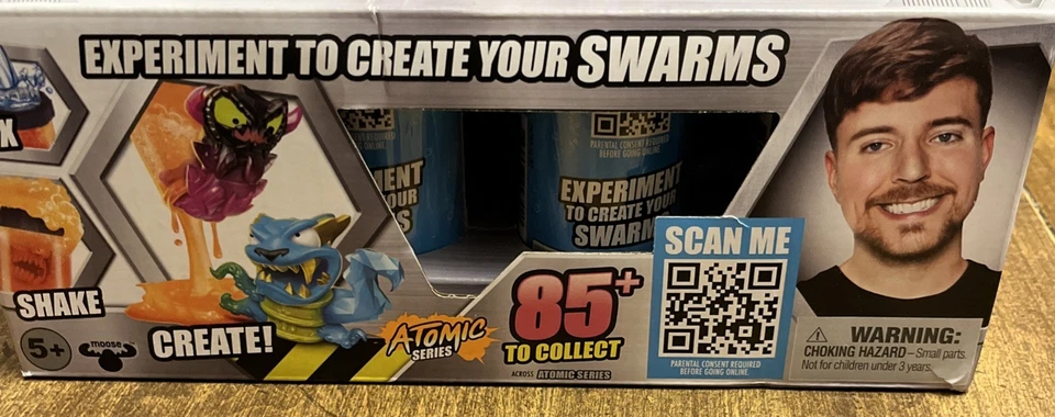 Enorme Lote de Enxames MR BEAST LAB Série ATOMIC de 21 Original 2 Pacotes Enxames de Laboratório A+ - Imagem 3 de 4