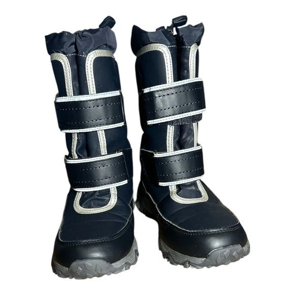 Botas de nieve Land’s End negras para adolescentes/jóvenes talla 3 Foto 4 de 4