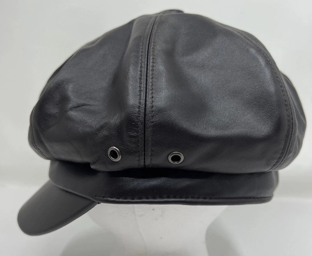 Leather Newsboy Caps for Men for sale | eBay