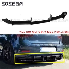For Volkswagen VW Golf 5 R32 MK5 2005-2008 Rear Bumper Diffuser Shark Fin Trim