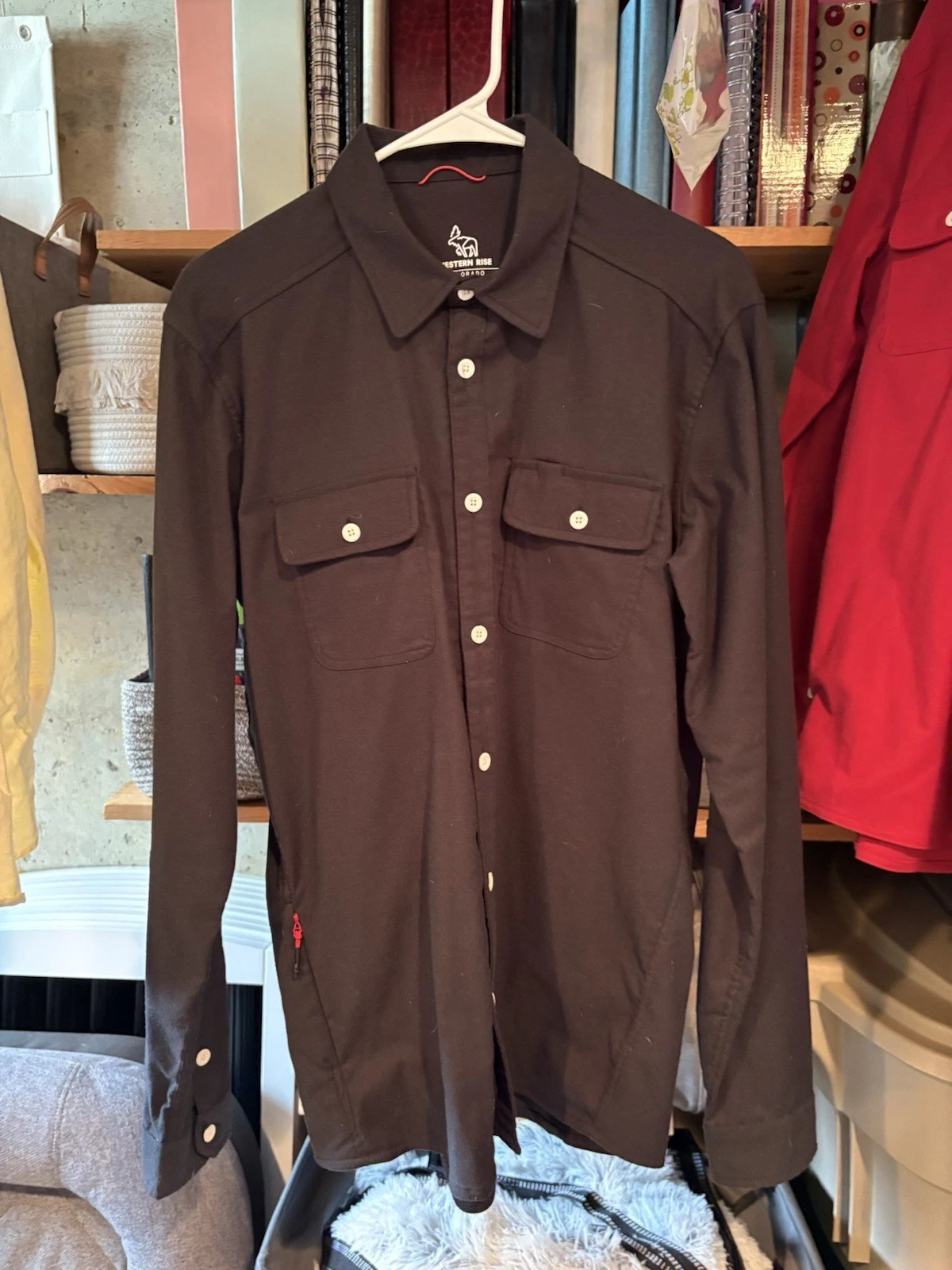 Western Rise Elkton Stretch Flannel Mens Medium, Black Poly Wool Blend Huckberry
Opens in a new wind