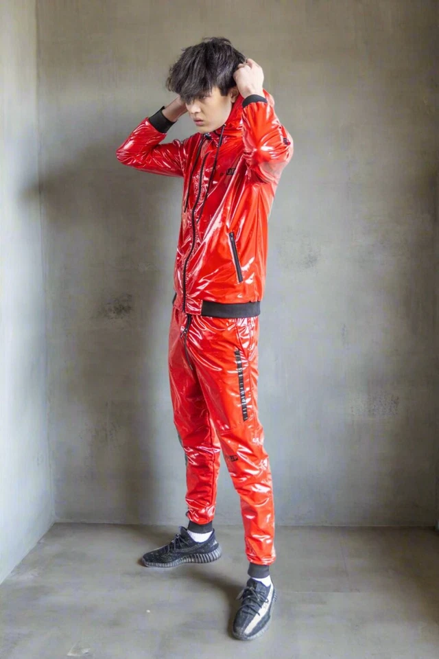 PLAY UP - rouge / noir - PANTALON - PVC - Photo 1/1