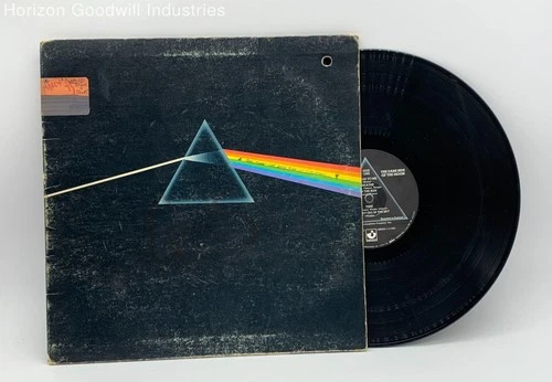 Pink Floyd Dark Side of the Moon 1973 Rock LP Vinyl Record SMAS-1163 (F/P)