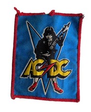 VINTAGE ACDC PATCH 80s/90s AC/DC High Voltage Embroidered Sew On Brian Johnson