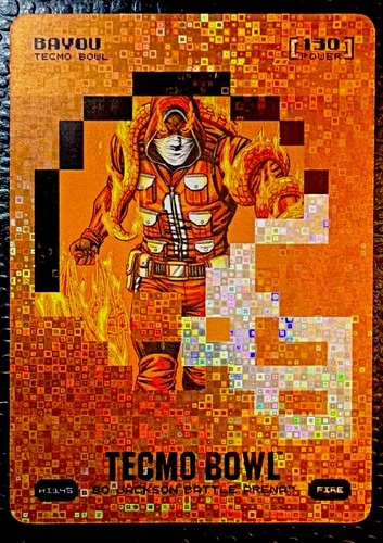 Tecmo Bowl Bo Jackson Battle Arena Bayou Fire Helmet Icon Ja’Marr Chase #H145