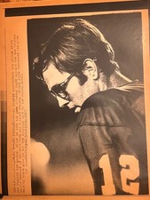 Vintage 1977 Bob Griese Miami Dolphins AP Wire Press Photo Football NFL 12