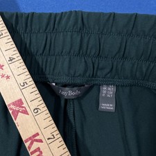 Anybody Cozy Knit Ankle Pants Size L Tall Forest Green Pockets Cuffed - New