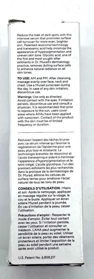 Novo em folha Murad soro corretor rápido de manchas escuras - 30 ml/1,0 fl. oz - Imagem 2 de 4