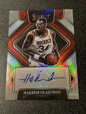 2021-22  Select - MINT HOF AUTO #d 131/149 - Hakeem Olajuwon / Houston    