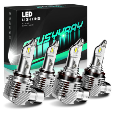 For Honda Accord 2008-2017 4x 6000K White LED Headlight High/Low Beam Bulbs Kit
