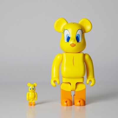 Medicom Toy BE@RBRICK Bearbrick 400% + 100% TWEETY Authentic Medicom Toy BE@RBRICK Bearbrick 400% + 100% TWEETY Authentic