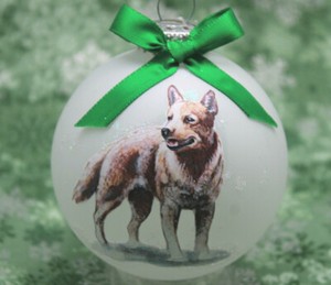 cattle dog ornament