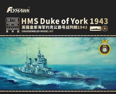 Flyhawk FH1118S 1/700 HMS Battleship Duke of York 1943 [Deluxe Edition]