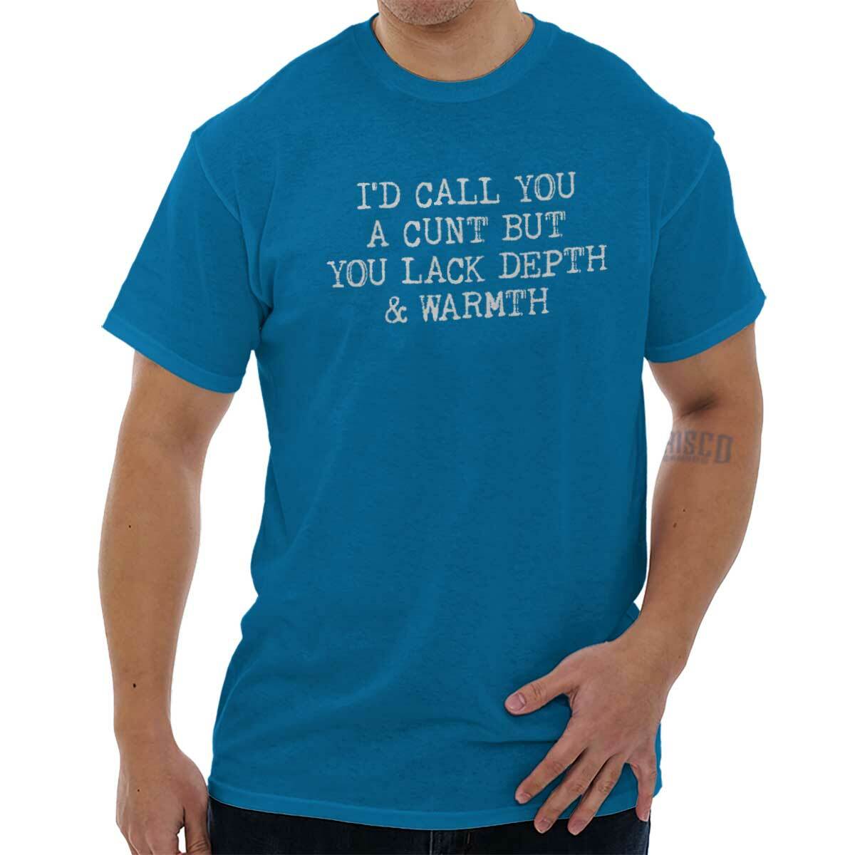 RHUDE T shirt girocollo da donna o uomo umorismo divertente rude crudo Insult Attitude