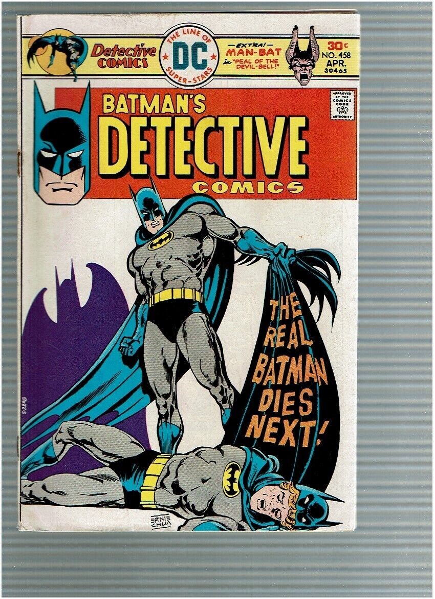 Detective Comics 458 Batman Man Bat F/F-