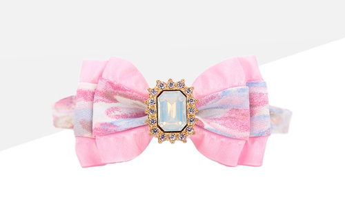 Cat Dog Pet Bow Tie Bowknot Neck Accessory Necklace Collar Princess Style - Picture 2 of 5