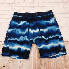 ZeroXposur Swim Trunks Shorts Mens Medium Beach Elastic Waist Lined Stretch
