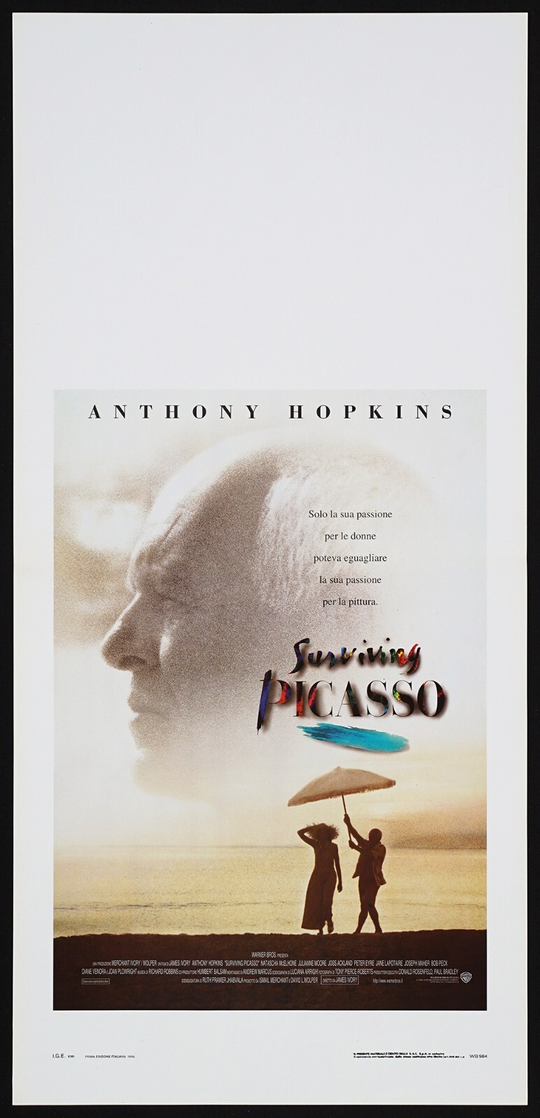 Locandina originale film Surviving Picasso (1996) - Regia di James Ivory