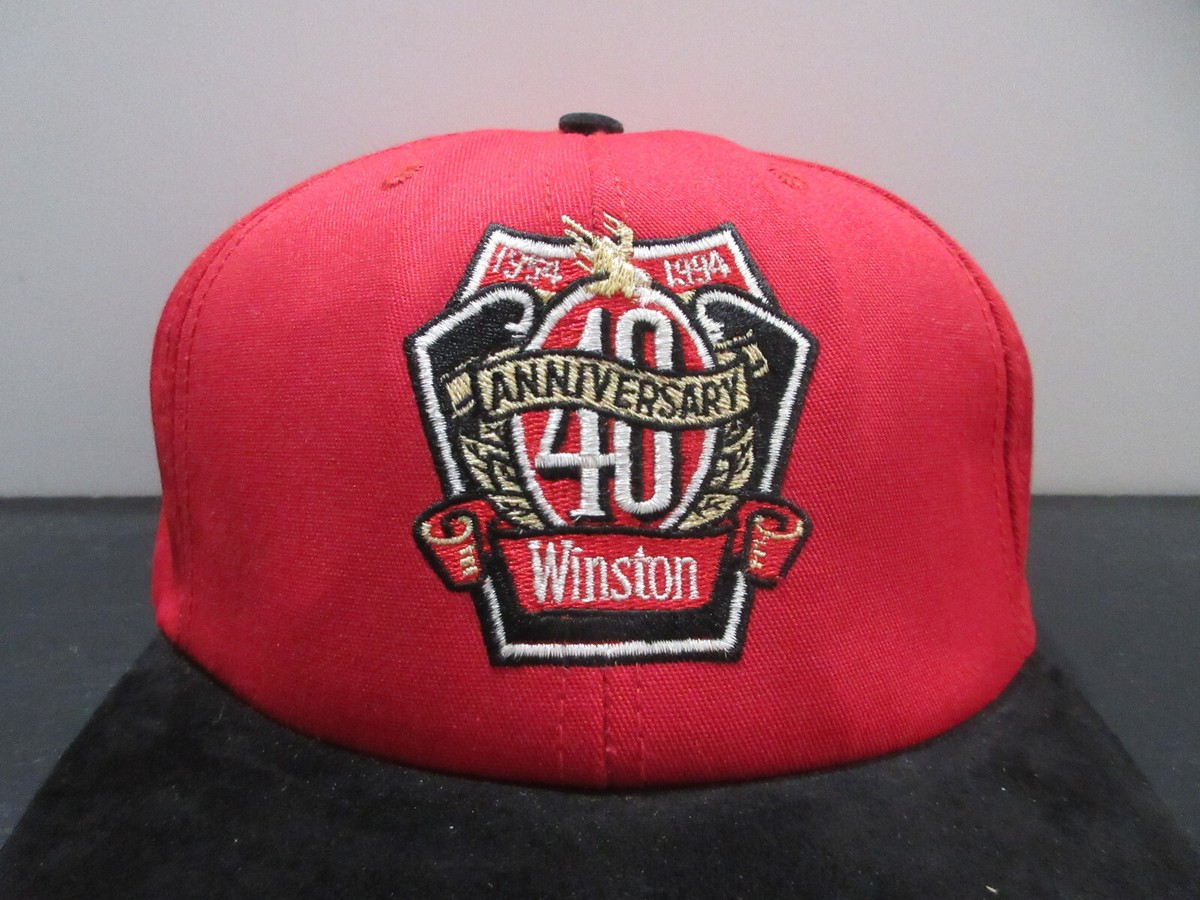VINTAGE Winston Hat Cap Snap Back Red Cigarette Racing Race