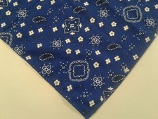Buster Brown, Country, Western, Dog Bandana, Blue, xS, S, M, L