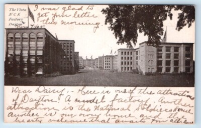 The Vista N R C Factory DAYTON Ohio USA UDB 1905 Postcard