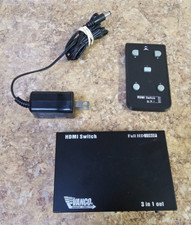 Vanco 280711 HDMI 3 x 1 Digital Selector Switch with IR Remote Control