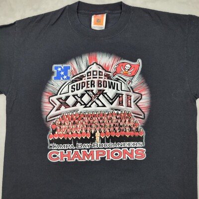 Tampa Bay Buccaneer Shirt Men Large Bucs Champion Champ Team