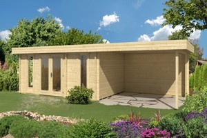 Tene Gartenhaus Oriental 5 mit Schleppdach 470x620cm ...