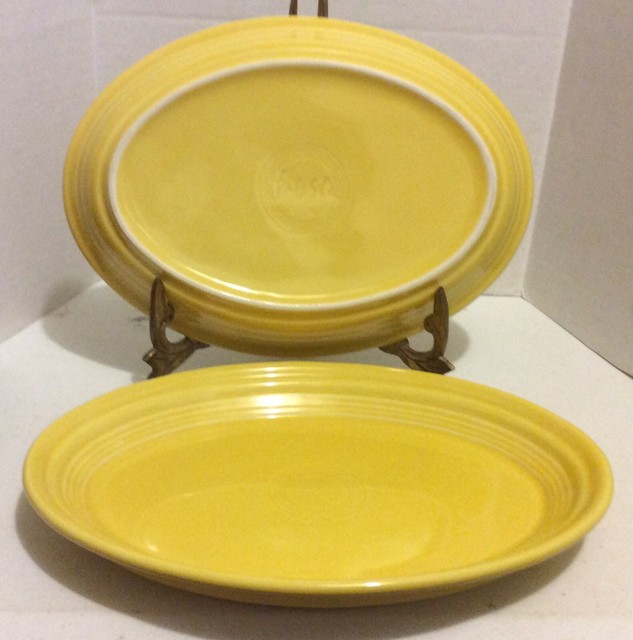 Fiestaware Yellow Small Oval Serving Platter Plate 9 3/4" Fiesta eBay