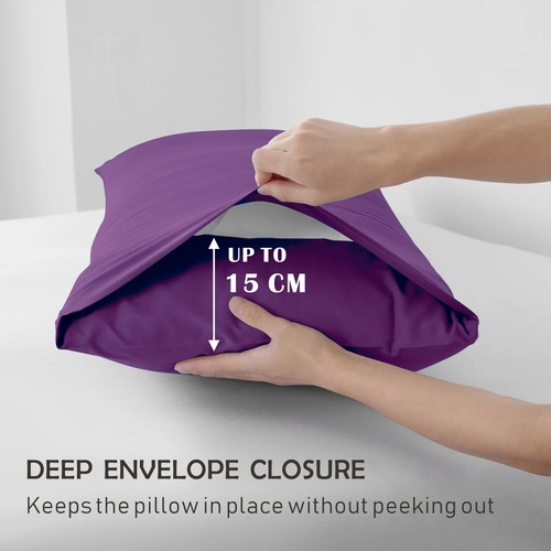 Hotel 2200TC Ultra Deep Fitted Sheet Set Pillowcases king Single Queen King Bed - Picture 24 of 51