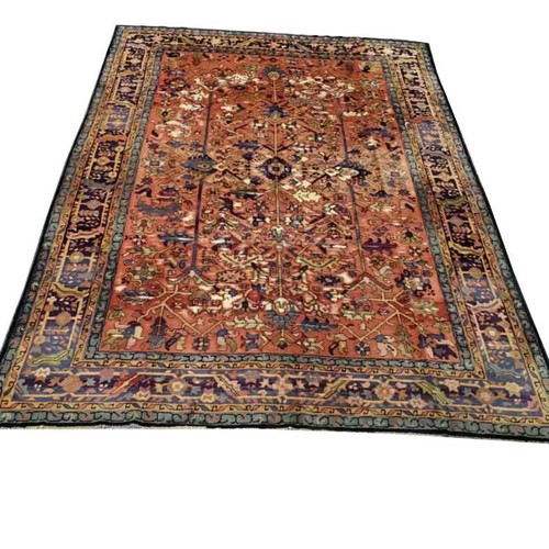 8x11' Antique Hooked Perssiaan Rug #PIX-23575 - Picture 2 of 9