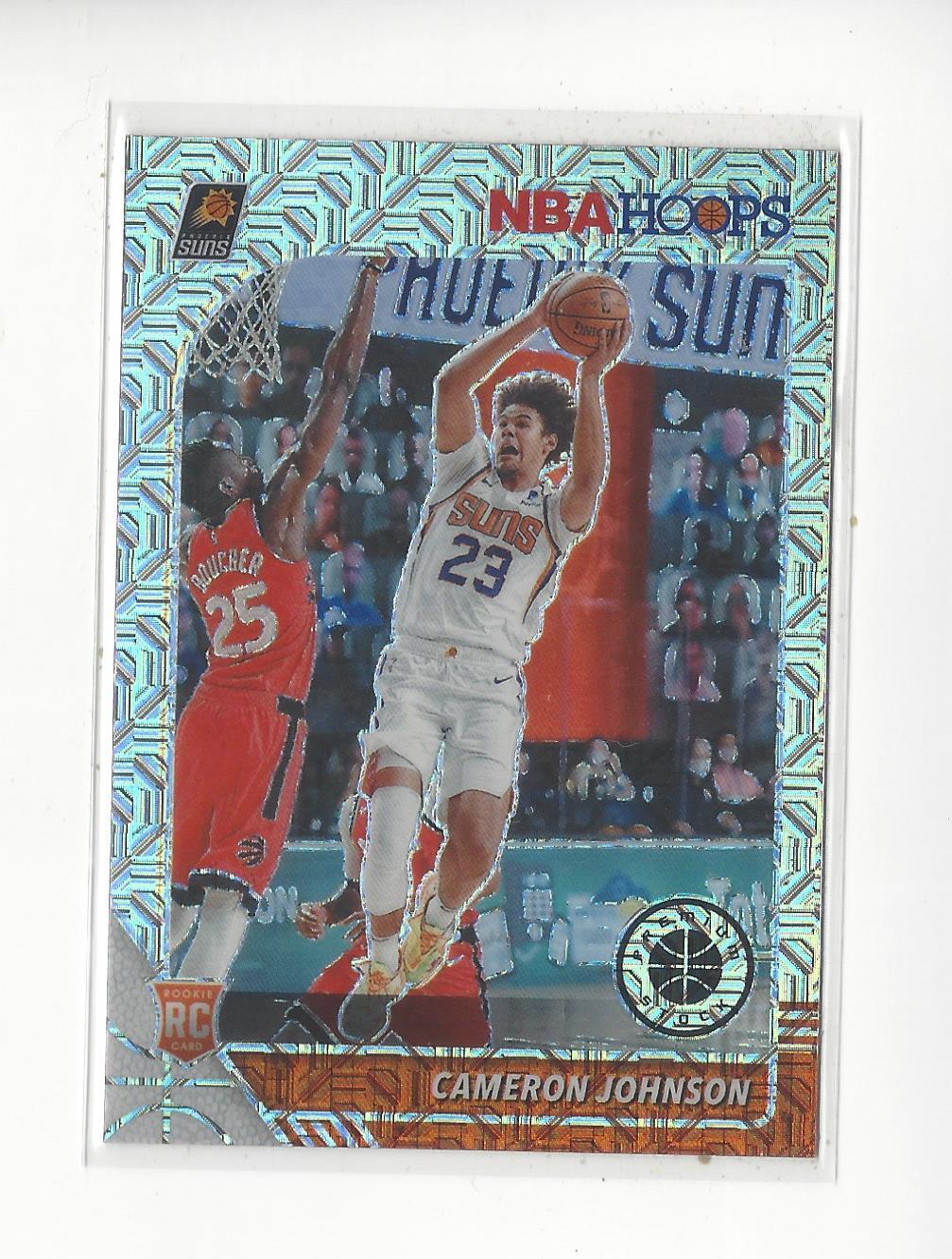 2019-20 Hoops Premium Stock Prizms Silver Mojo #208 Cameron Johnson RC Suns